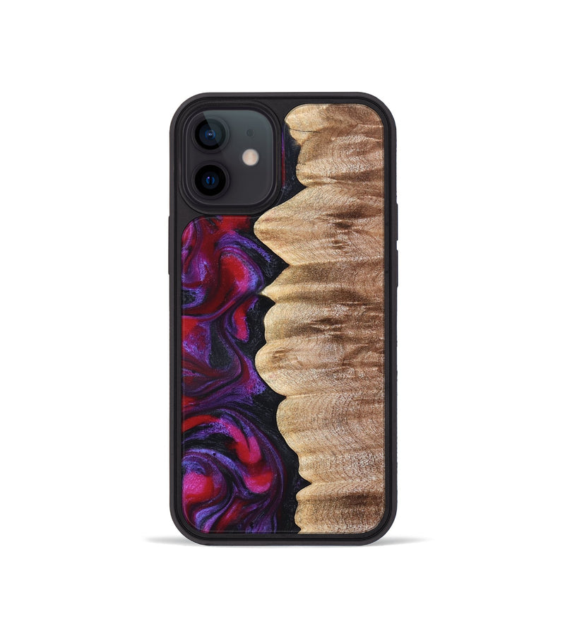 iPhone 12 mini Wood Phone Case - Palmer (Red, 822260)