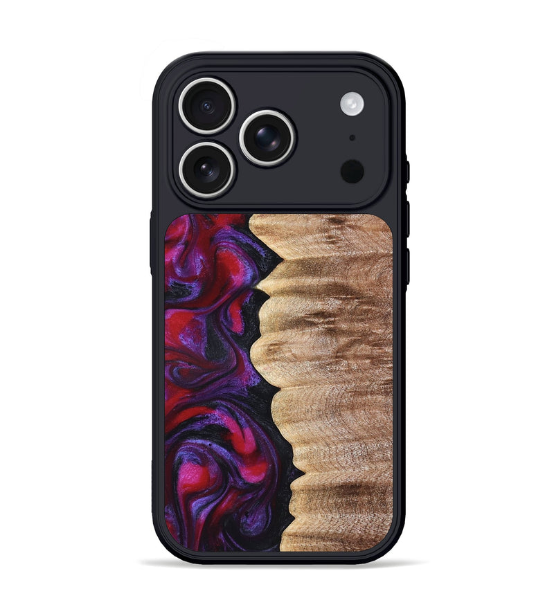 iPhone 17 Pro Wood Phone Case - Palmer (Red, 822260)