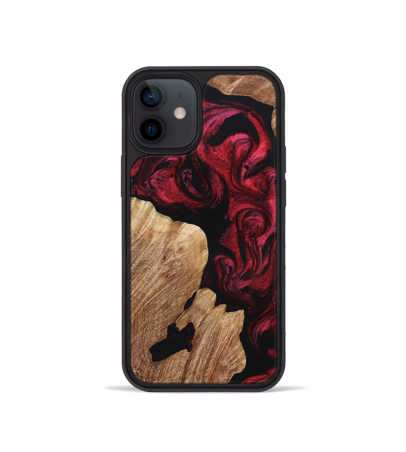 iPhone 12 mini Wood Phone Case - Felton (Red, 822261)