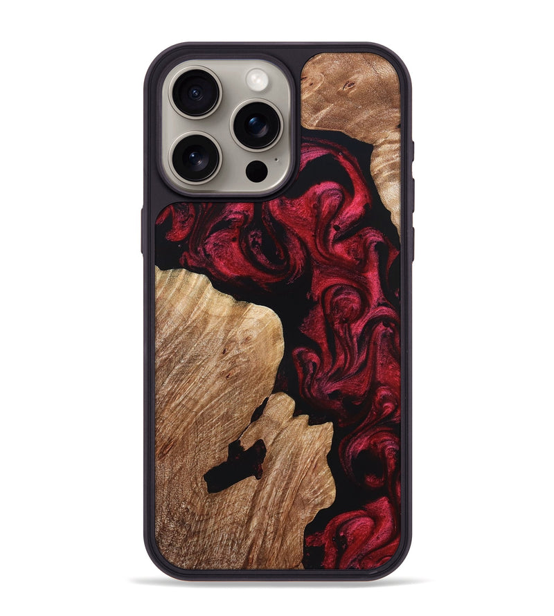 iPhone 15 Pro Max Wood Phone Case - Felton (Red, 822261)