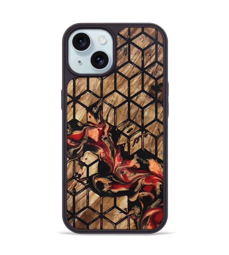 iPhone 15 Wood Phone Case - Jacey (Pattern, 822271)