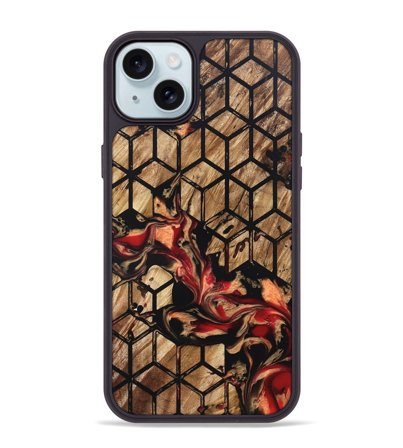 iPhone 15 Plus Wood Phone Case - Jacey (Pattern, 822271)