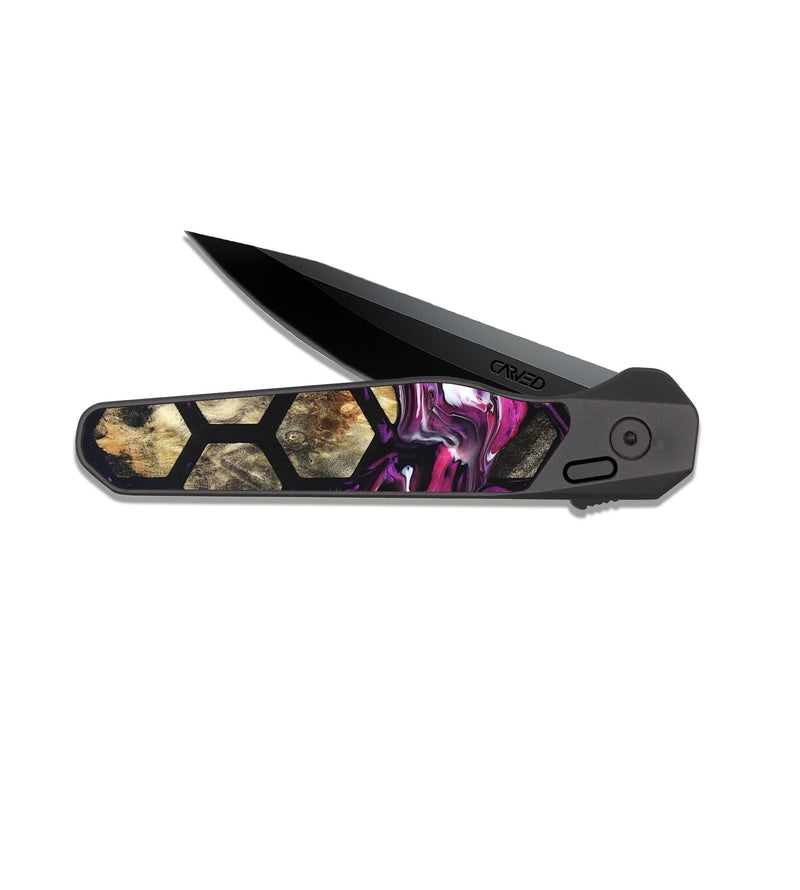 EDC Dark Slate Wood Pocket Knife - Nedra (Pattern, 822273)