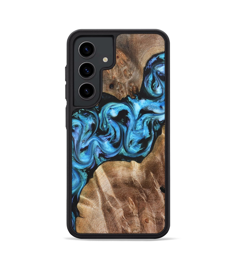 Galaxy S24 Wood Phone Case - Chester (Blue, 822275)