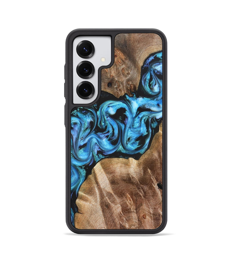 Galaxy S25 Wood Phone Case - Chester (Blue, 822275)