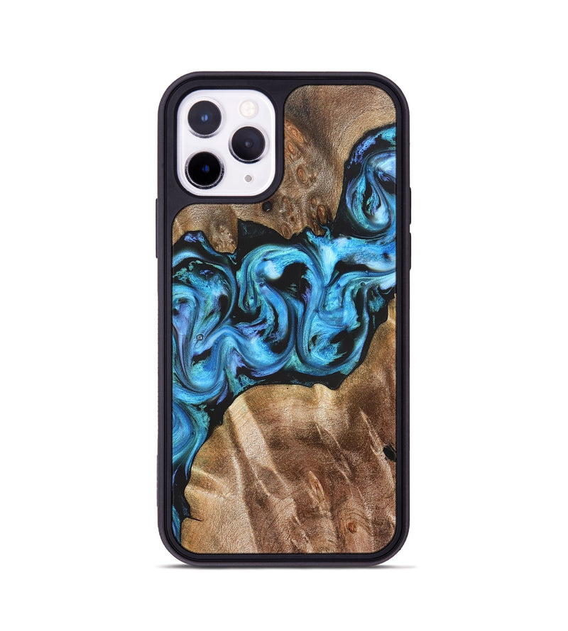 iPhone 11 Pro Wood Phone Case - Chester (Blue, 822275)