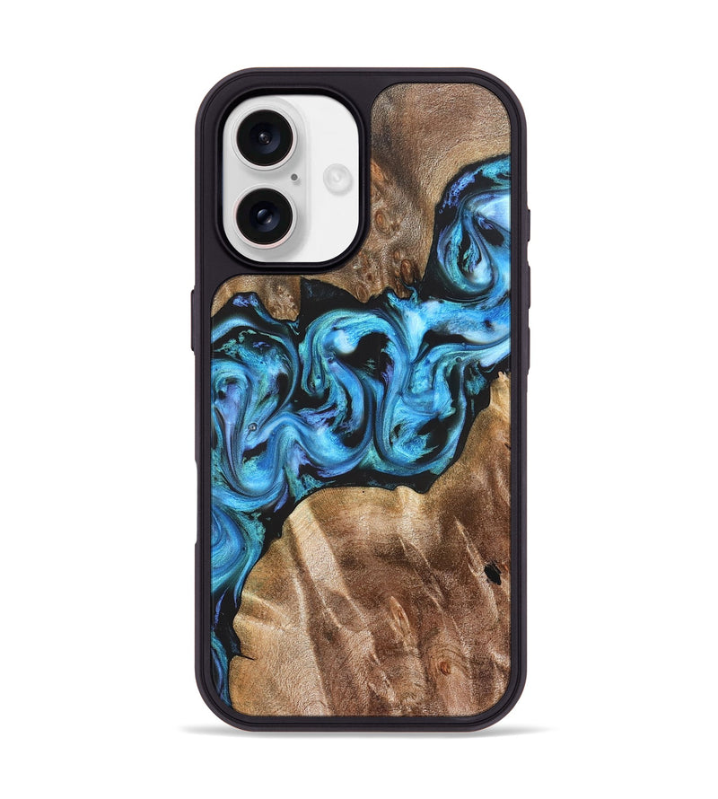 iPhone 17 Wood Phone Case - Chester (Blue, 822275)