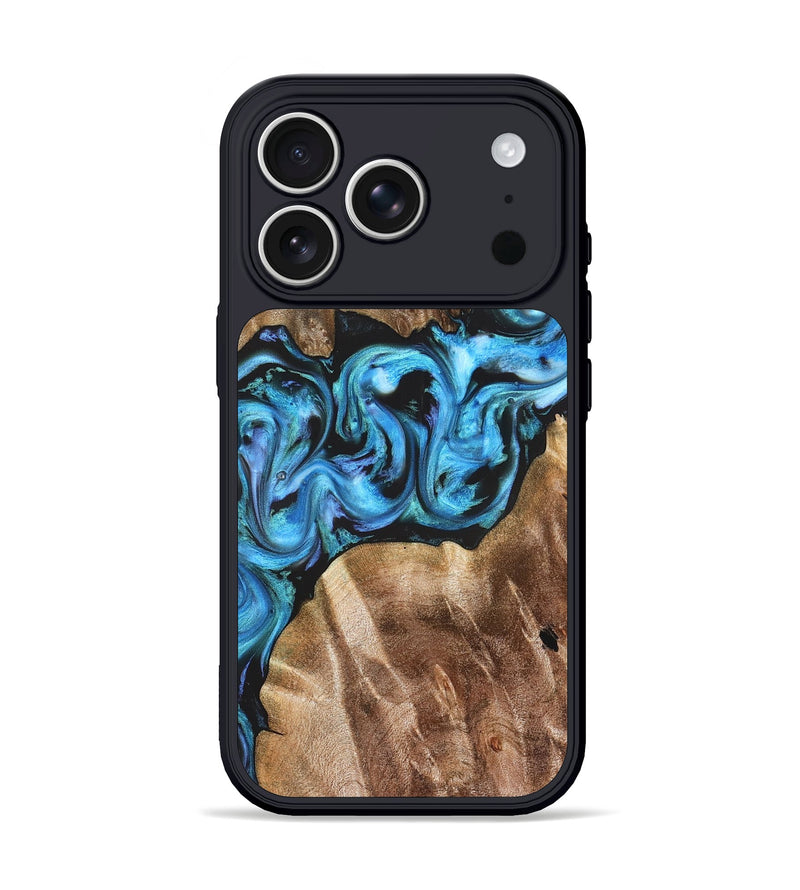 iPhone 17 Pro Wood Phone Case - Chester (Blue, 822275)
