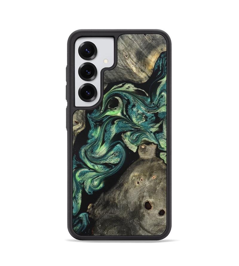 Galaxy S25 Wood Phone Case - Shelbi (Green, 822276)