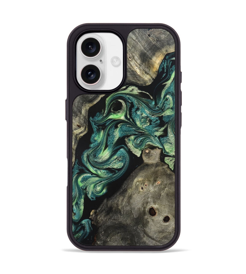 iPhone 17 Wood Phone Case - Shelbi (Green, 822276)