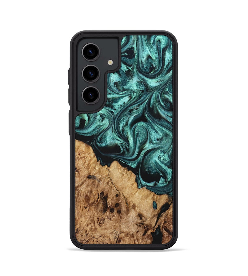 Galaxy S24 Wood Phone Case - Danita (Green, 822277)