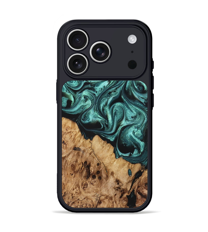 iPhone 17 Pro Wood Phone Case - Danita (Green, 822277)