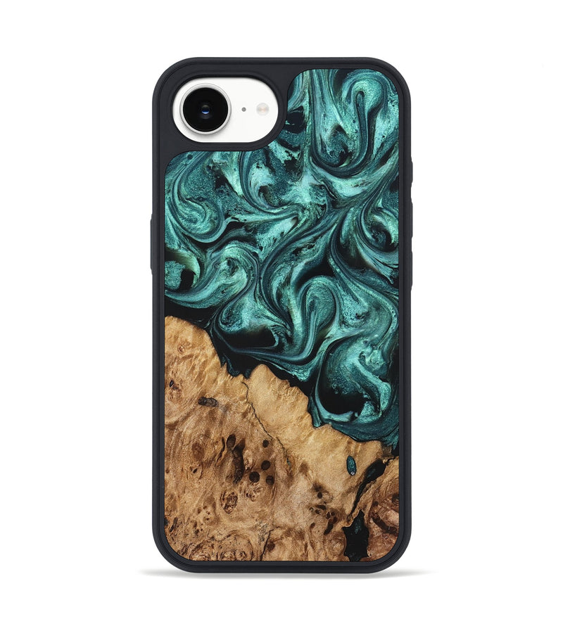 iPhone 17e Wood Phone Case - Danita (Green, 822277)