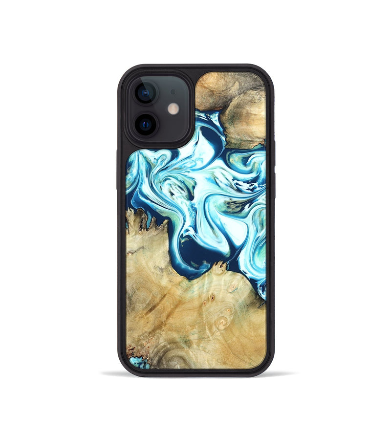 iPhone 12 mini Wood Phone Case - Ned (Blue, 822278)