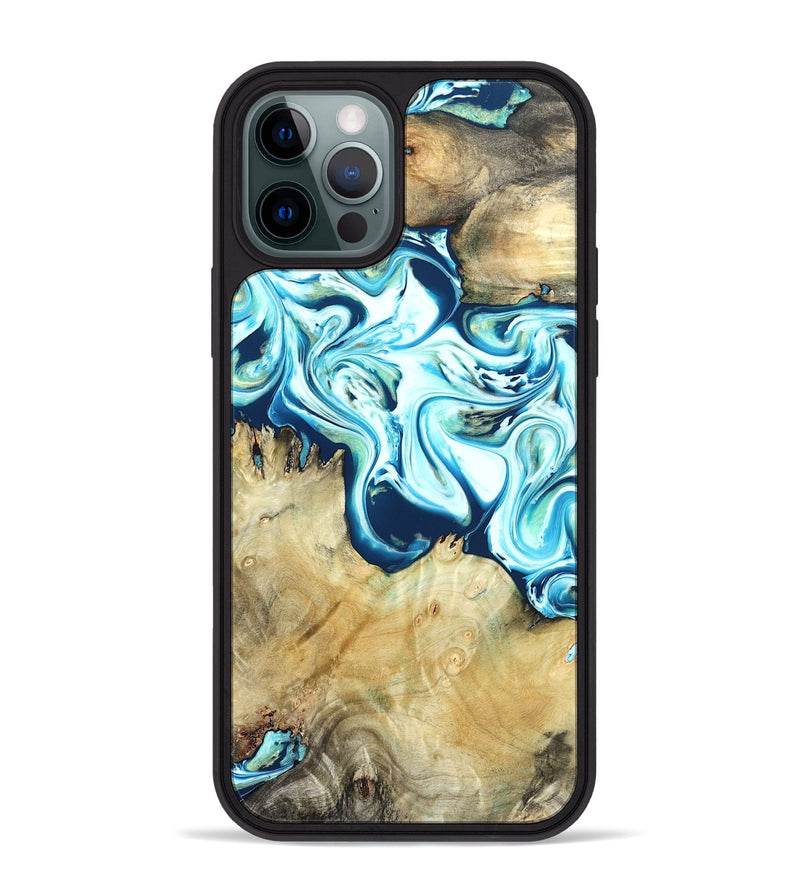 iPhone 12 Pro Max Wood Phone Case - Ned (Blue, 822278)