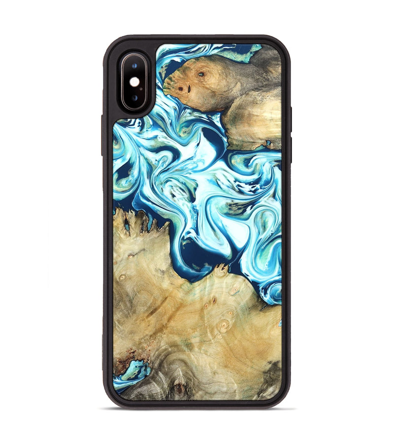 iPhone Xs Max Wood Phone Case - Ned (Blue, 822278)
