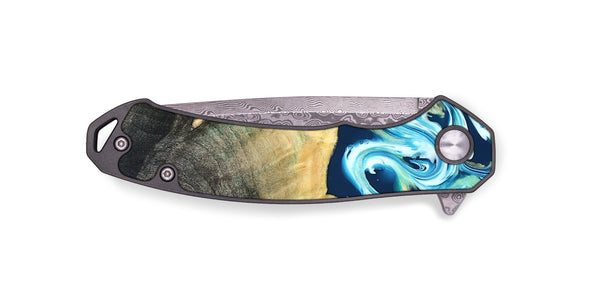 EDC Wood Pocket Knife - Syreeta (Blue, 822279)