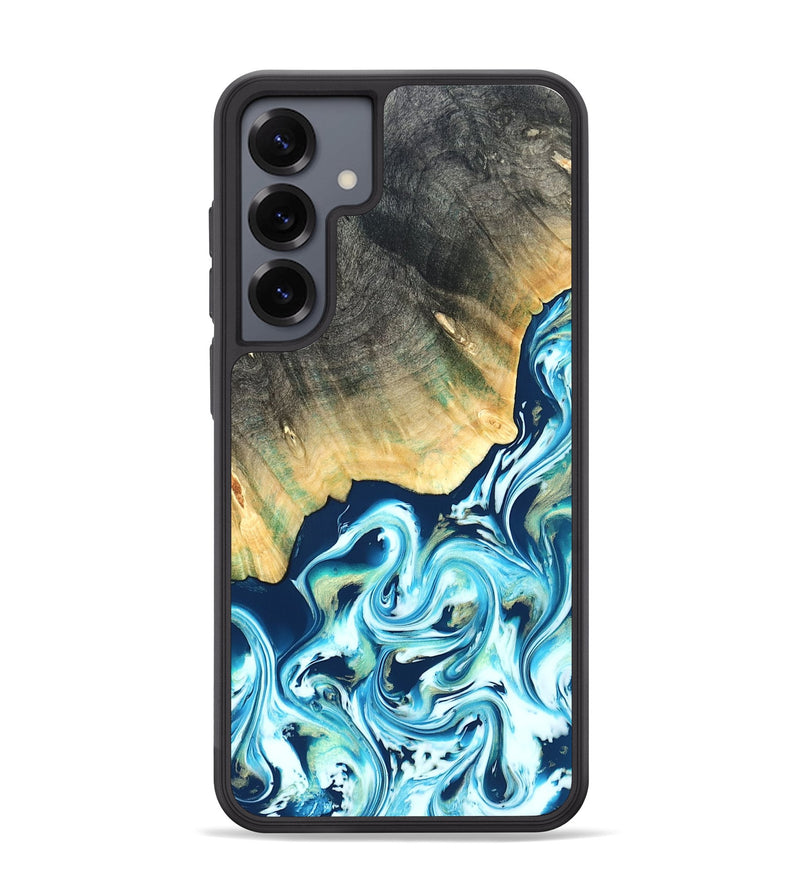 Galaxy S25 Plus Wood Phone Case - Syreeta (Blue, 822279)