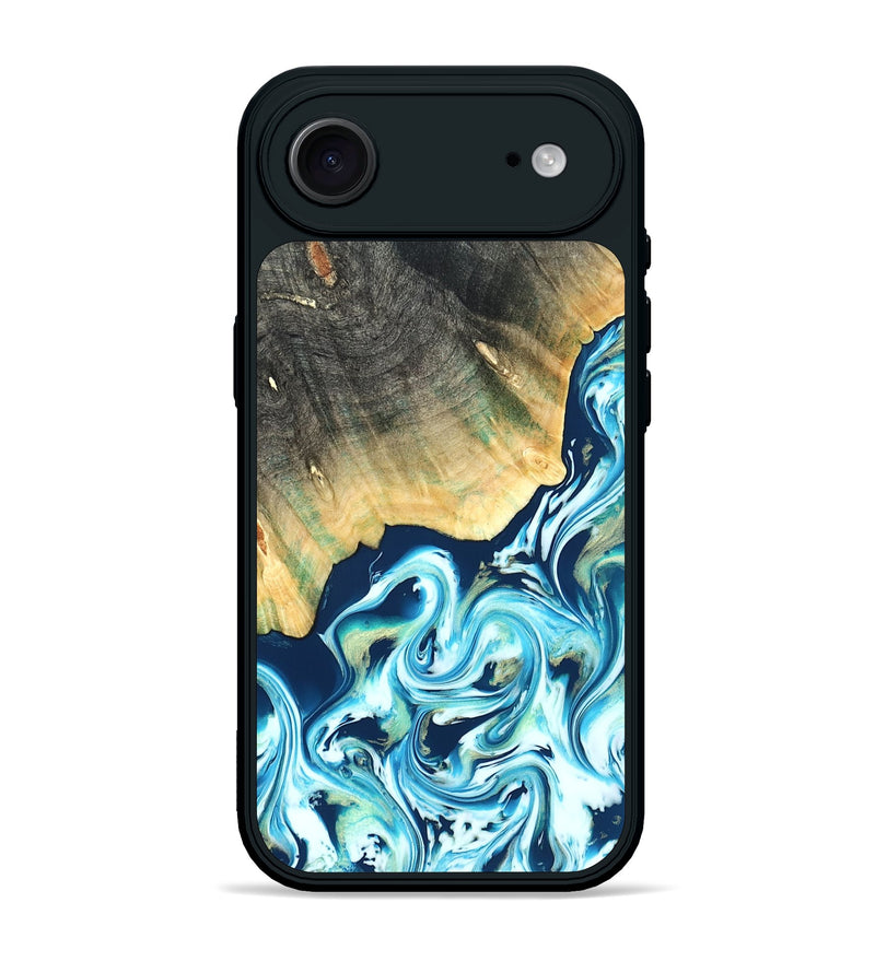 iPhone 17 Air Wood Phone Case - Syreeta (Blue, 822279)