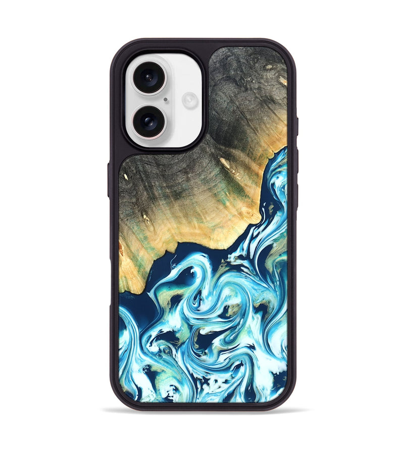 iPhone 17 Wood Phone Case - Syreeta (Blue, 822279)