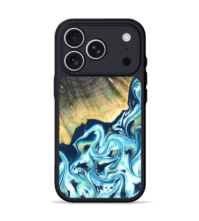 iPhone 17 Pro Wood Phone Case - Syreeta (Blue, 822279)