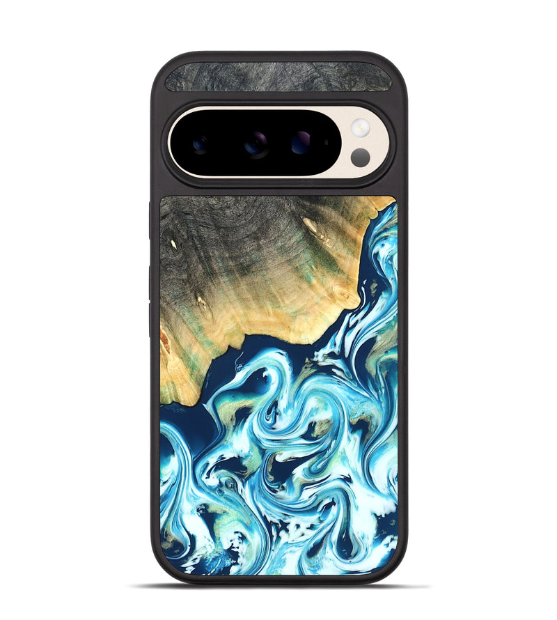 Pixel 10 Wood Phone Case - Syreeta (Blue, 822279)