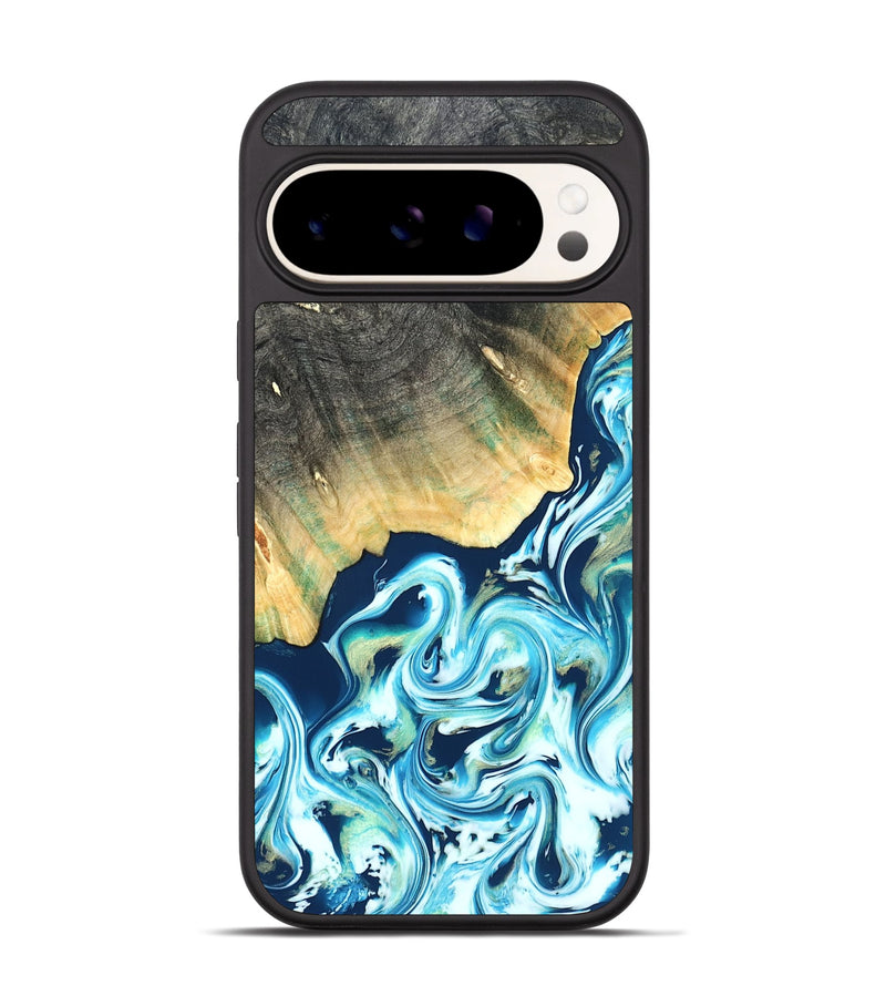 Pixel 9 Pro Wood Phone Case - Syreeta (Blue, 822279)