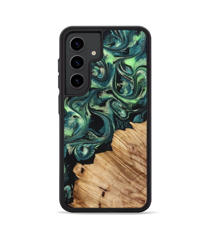 Galaxy S24 Wood Phone Case - Mariel (Green, 822280)