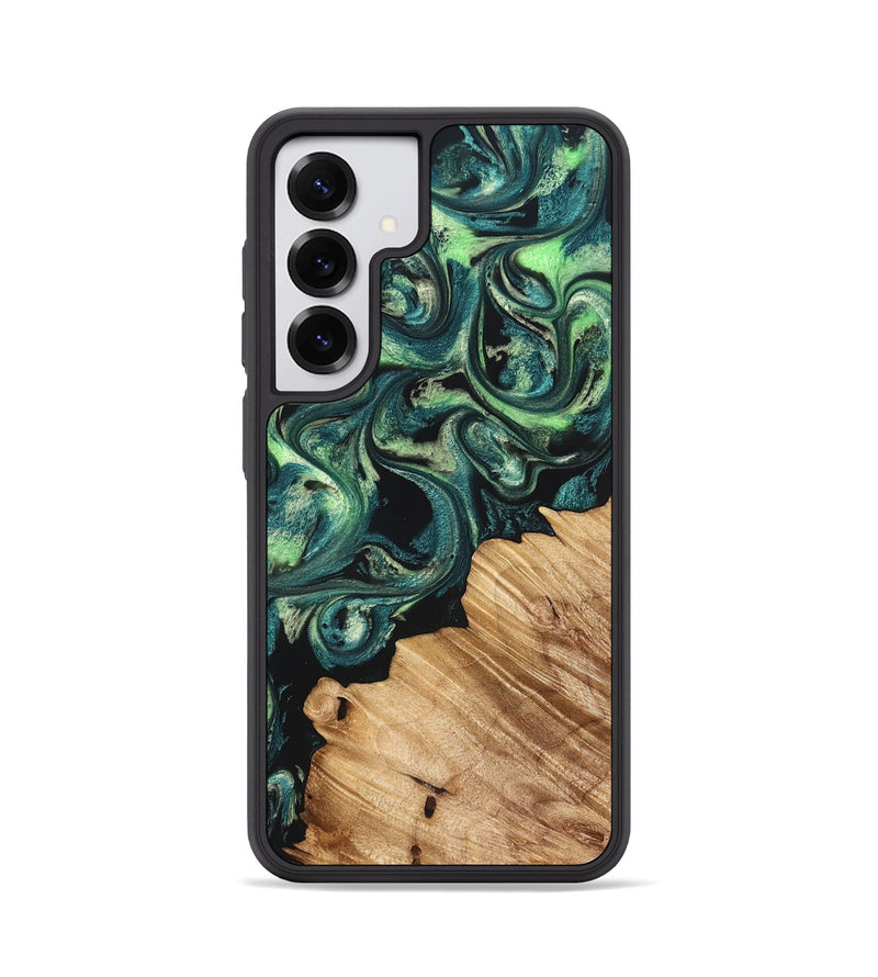 Galaxy S25 Wood Phone Case - Mariel (Green, 822280)