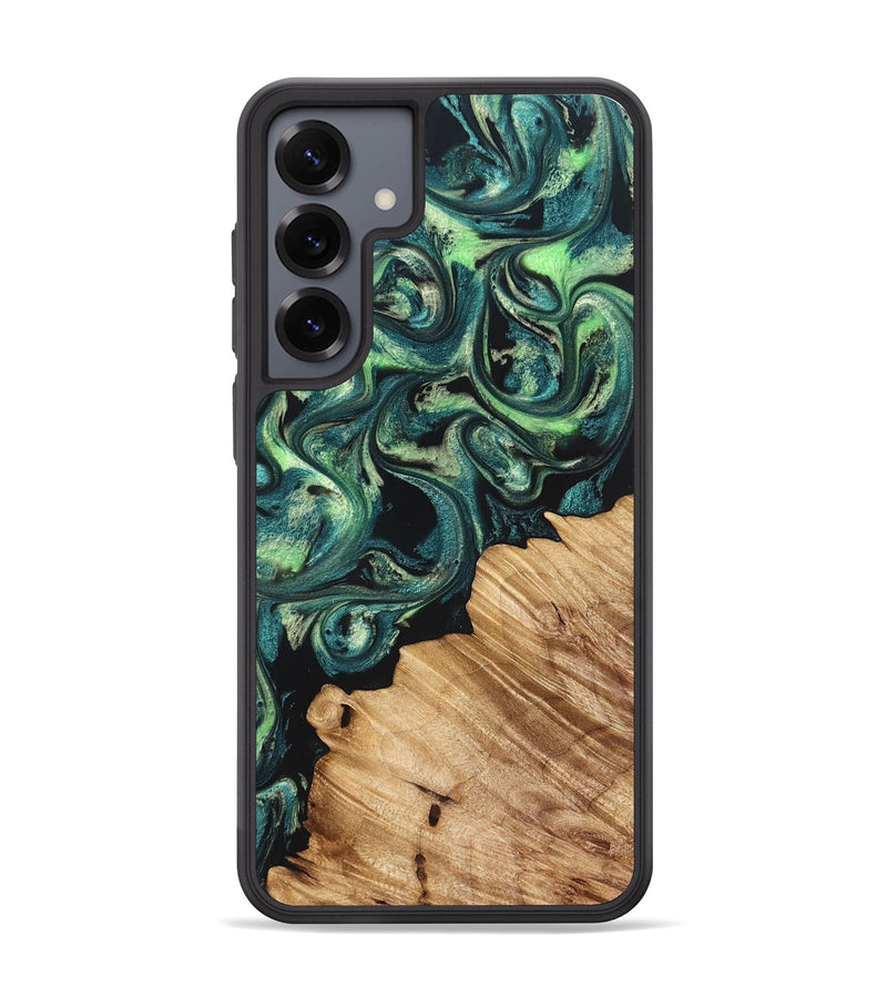 Galaxy S25 Plus Wood Phone Case - Mariel (Green, 822280)