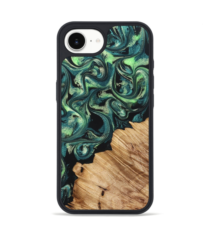 iPhone 17e Wood Phone Case - Mariel (Green, 822280)