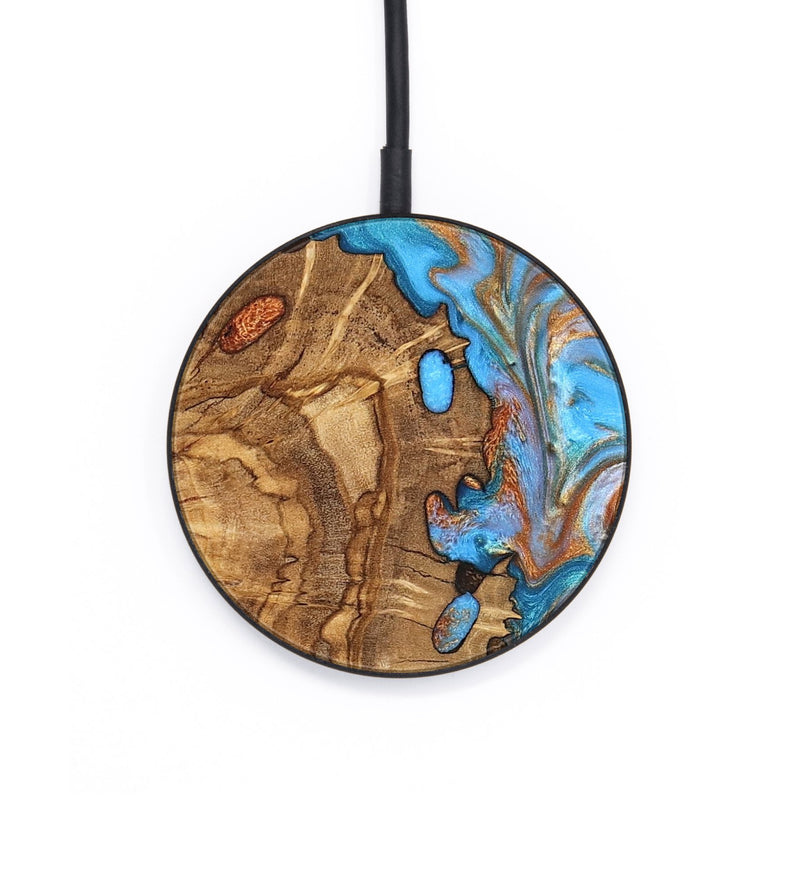 Circle Wood Wireless Charger - Barney (Ancient Olive, 822281)