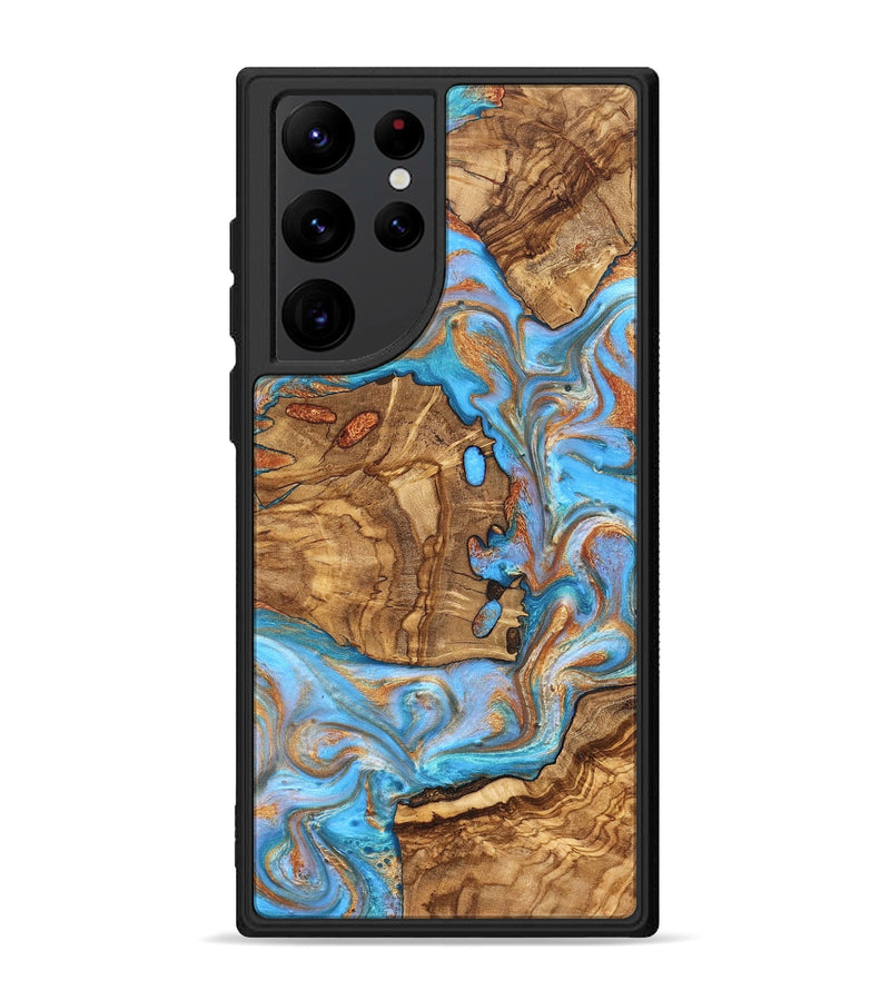 Galaxy S22 Ultra Wood Phone Case - Barney (Ancient Olive, 822281)