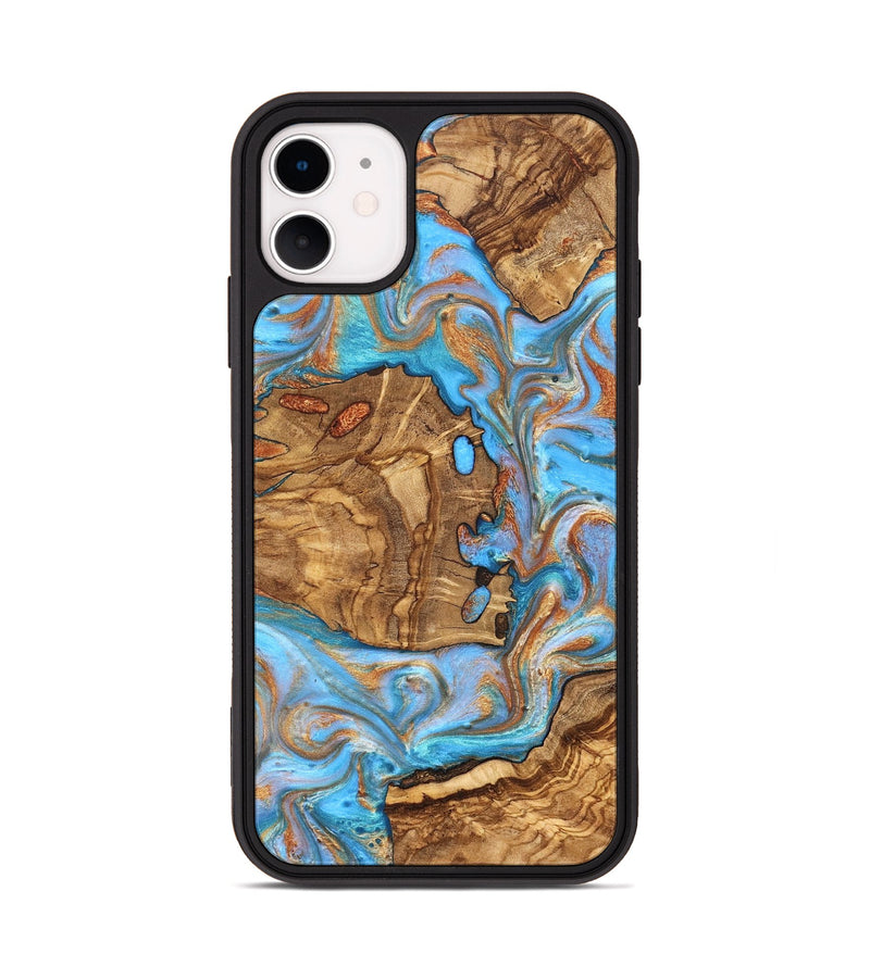 iPhone 11 Wood Phone Case - Barney (Ancient Olive, 822281)