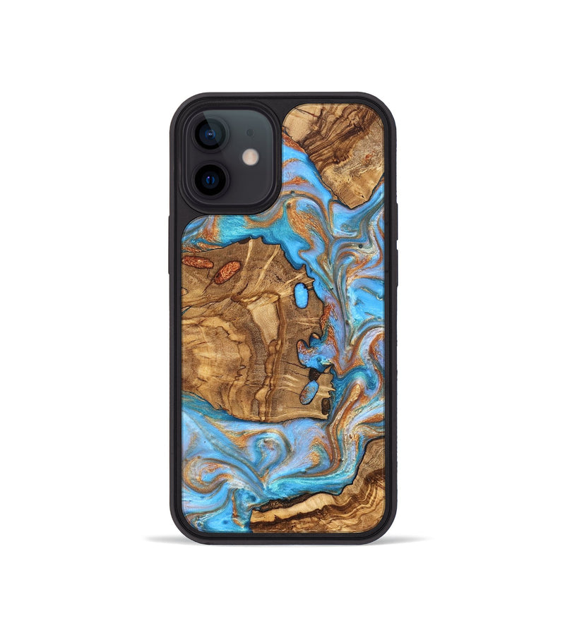 iPhone 12 mini Wood Phone Case - Barney (Ancient Olive, 822281)