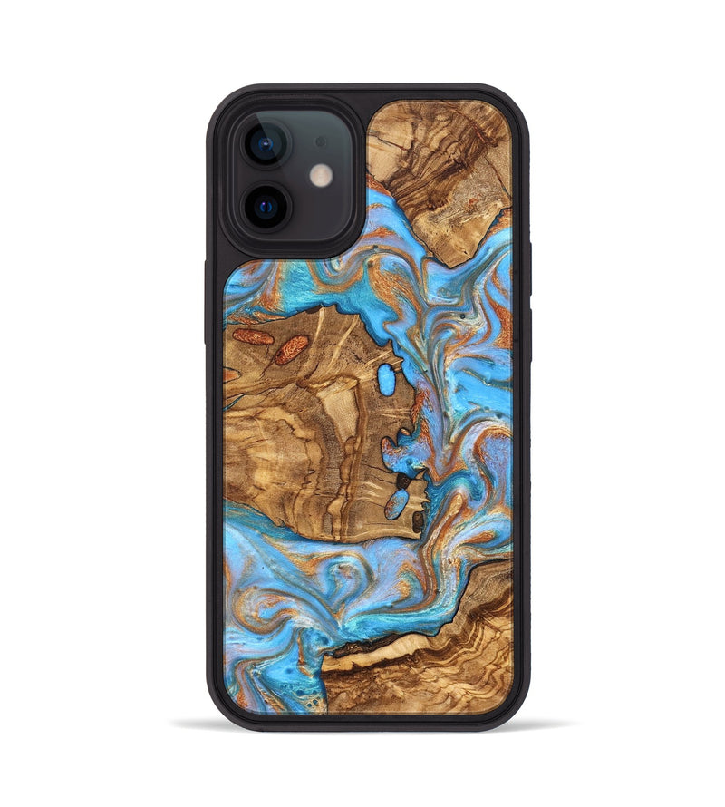 iPhone 12 Wood Phone Case - Barney (Ancient Olive, 822281)