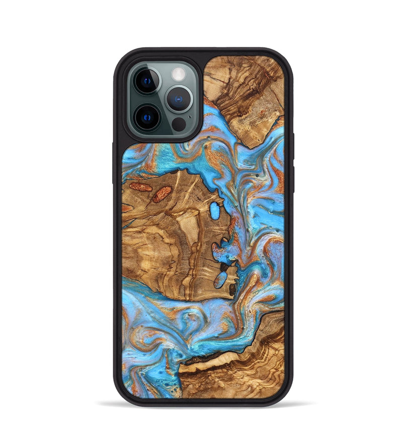 iPhone 12 Pro Wood Phone Case - Barney (Ancient Olive, 822281)