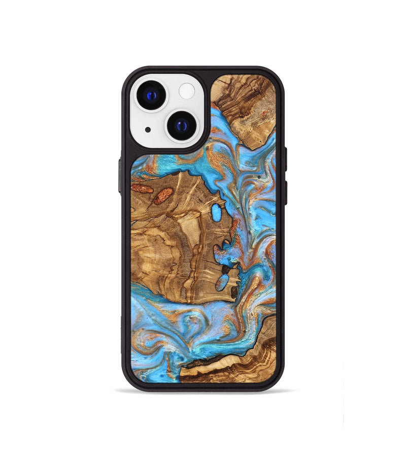 iPhone 13 mini Wood Phone Case - Barney (Ancient Olive, 822281)