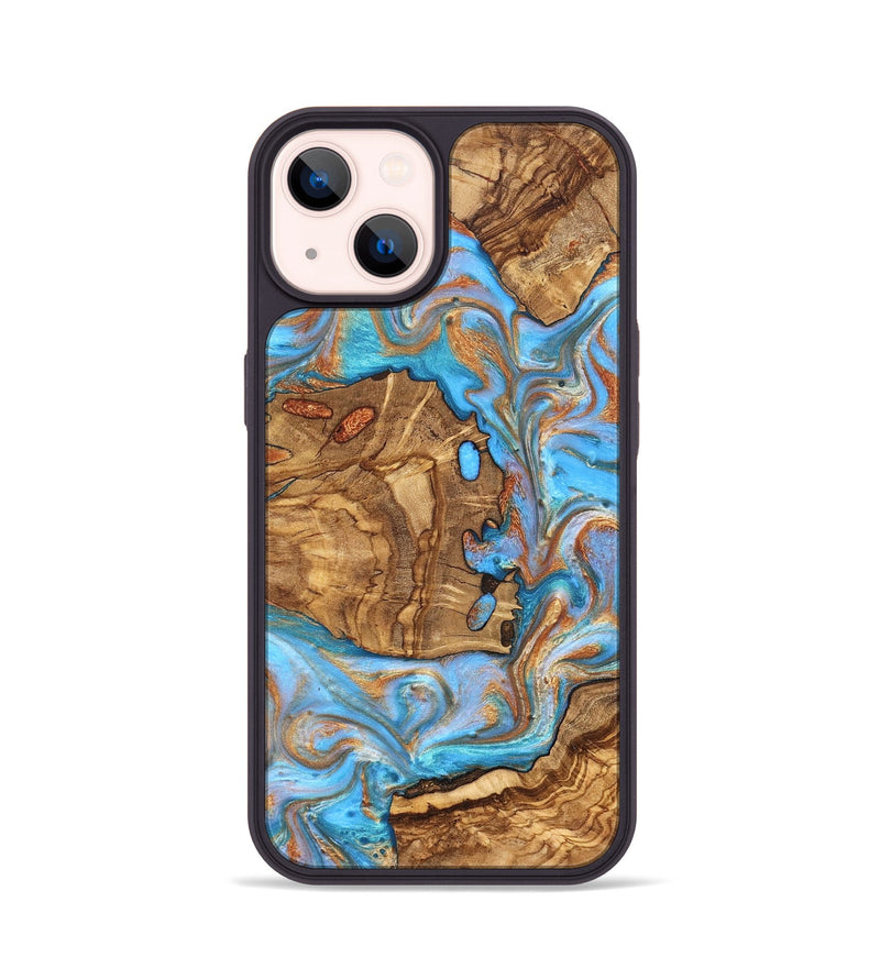 iPhone 14 Wood Phone Case - Barney (Ancient Olive, 822281)