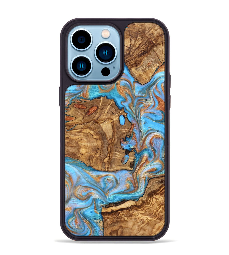 iPhone 14 Pro Max Wood Phone Case - Barney (Ancient Olive, 822281)