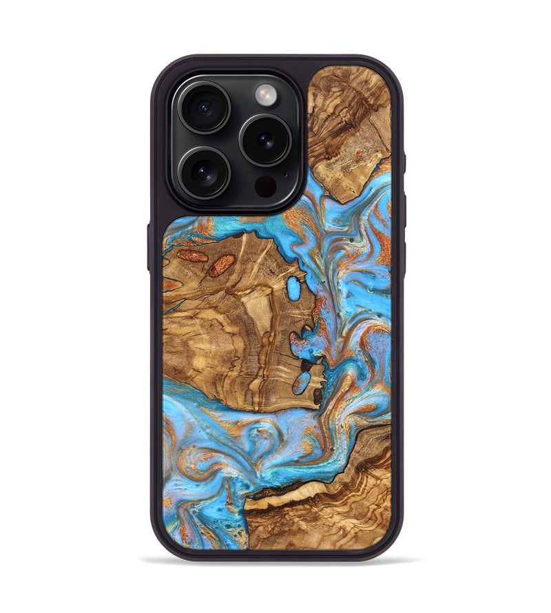 iPhone 15 Pro Wood Phone Case - Barney (Ancient Olive, 822281)