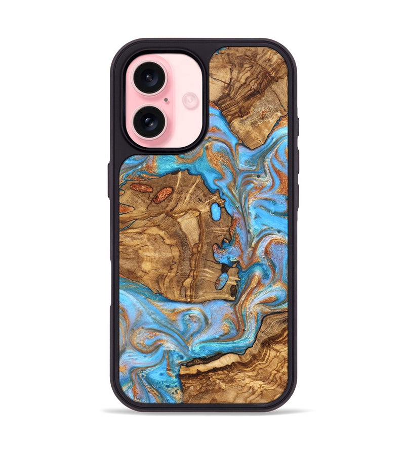 iPhone 16 Wood Phone Case - Barney (Ancient Olive, 822281)