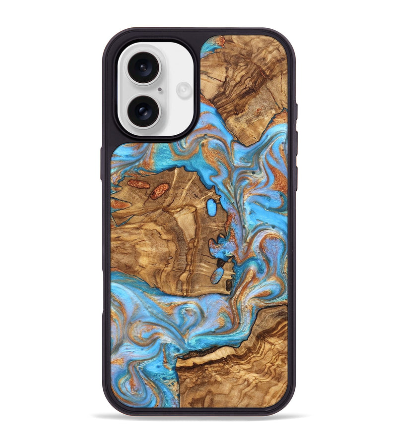 iPhone 16 Plus Wood Phone Case - Barney (Ancient Olive, 822281)