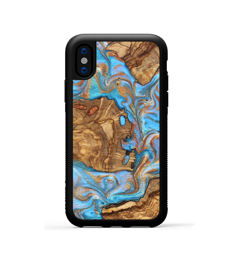 iPhone Xs Wood Phone Case - Barney (Ancient Olive, 822281)