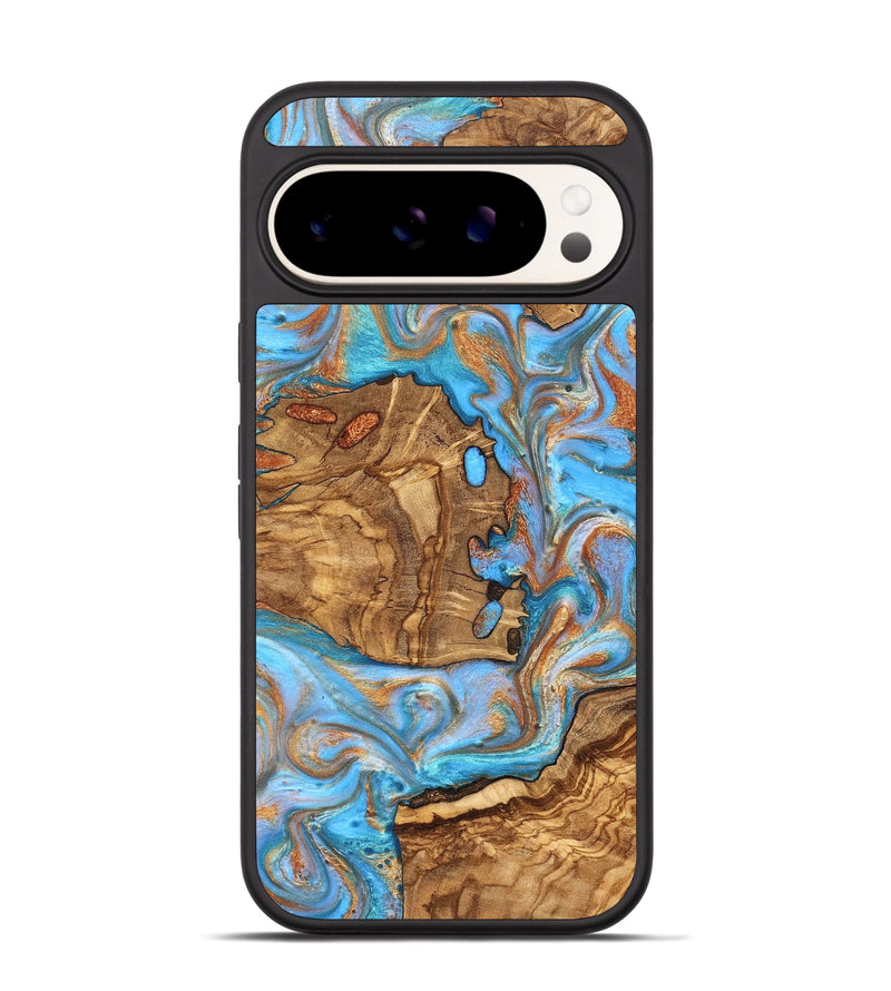 Pixel 9 Wood Phone Case - Barney (Ancient Olive, 822281)