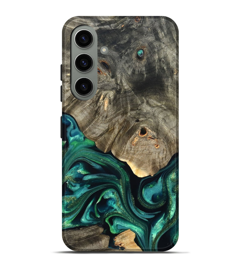 Galaxy S24 Plus Wood Live Edge Phone Case - Marcy (Green, 822296)