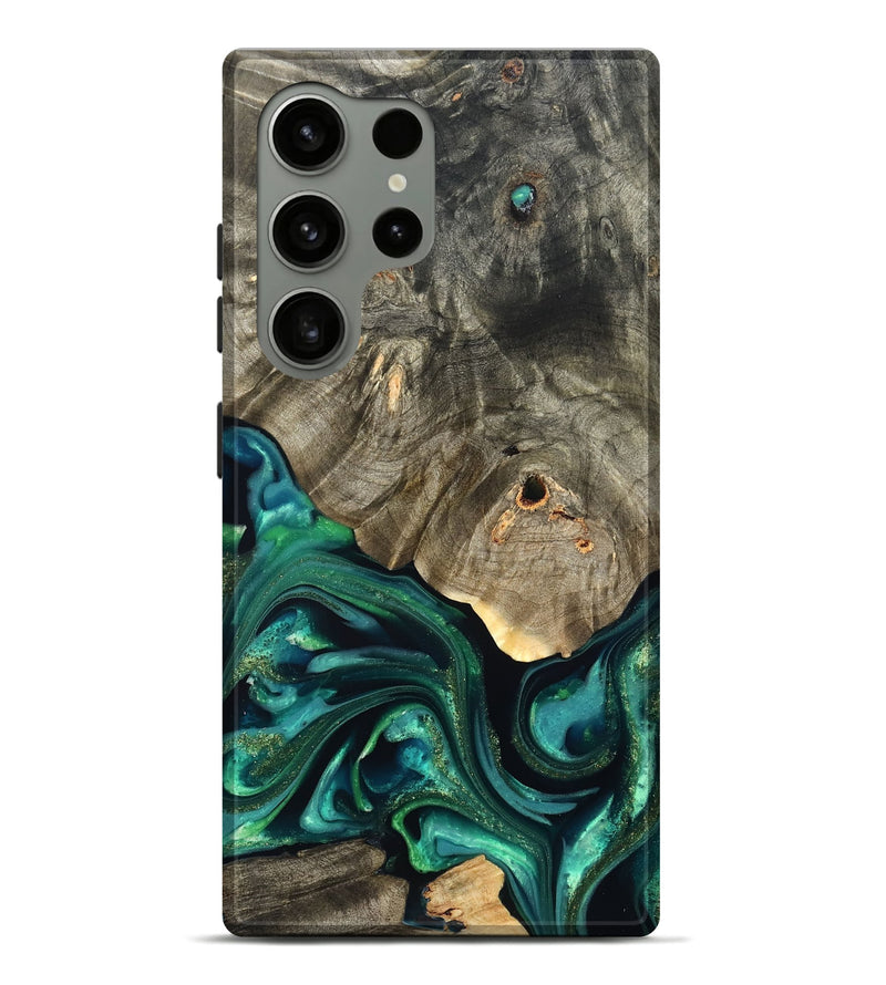 Galaxy S24 Ultra Wood Live Edge Phone Case - Marcy (Green, 822296)