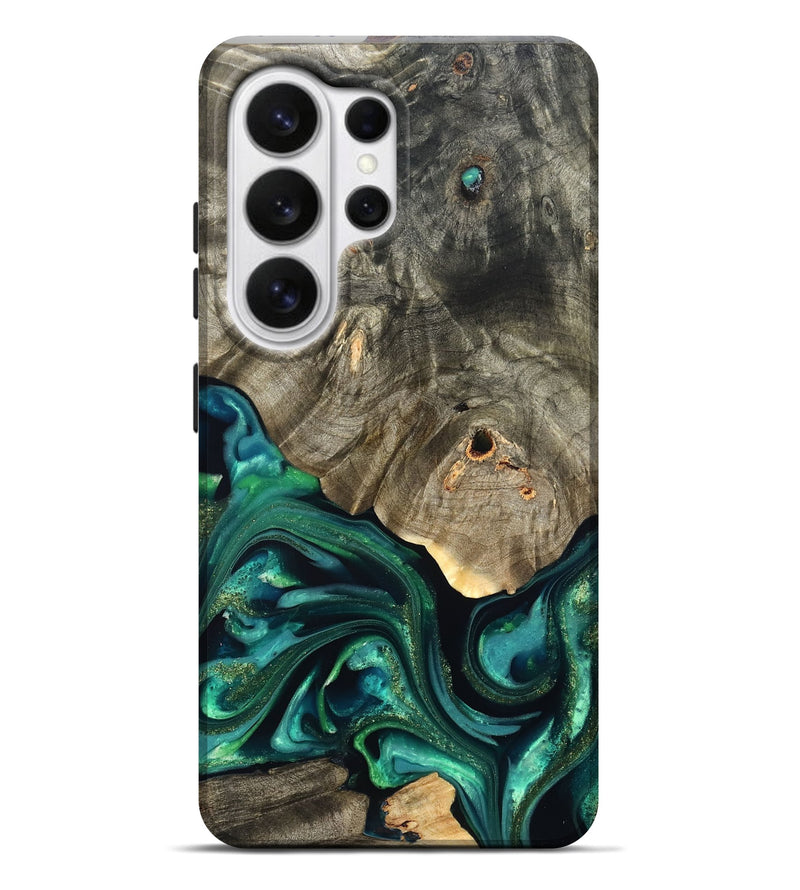 Galaxy S26 Ultra Wood Live Edge Phone Case - Marcy (Green, 822296)