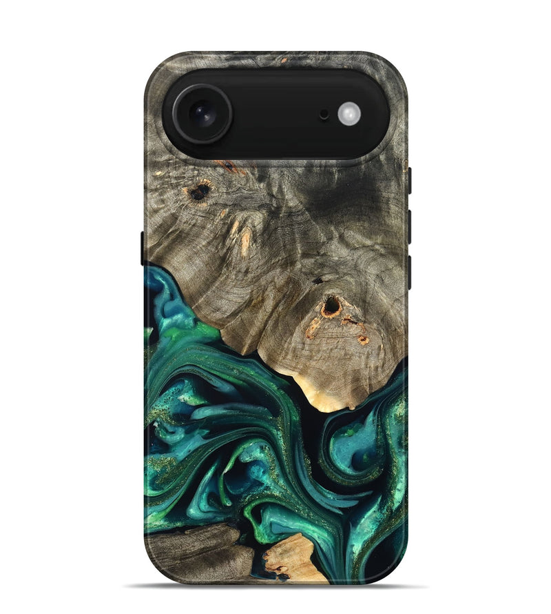 iPhone 17 Air Wood Live Edge Phone Case - Marcy (Green, 822296)