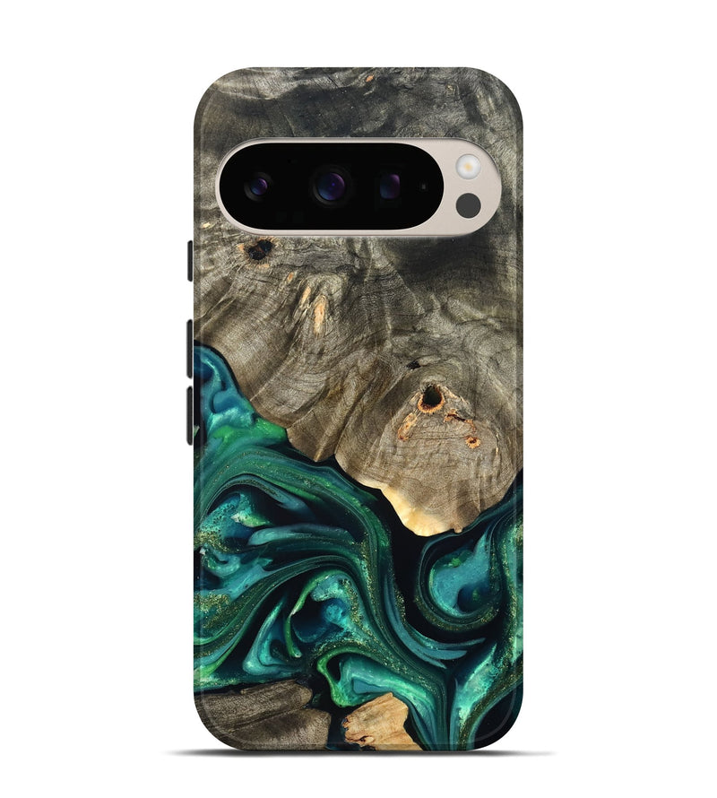 Pixel 10 Wood Live Edge Phone Case - Marcy (Green, 822296)